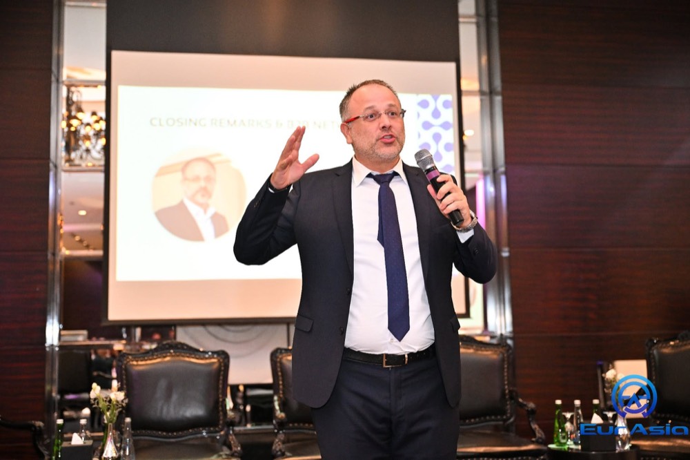 Haruta Advisory CEO speaks at the Eurasia Gulf Balkan Business Forum in Dubai